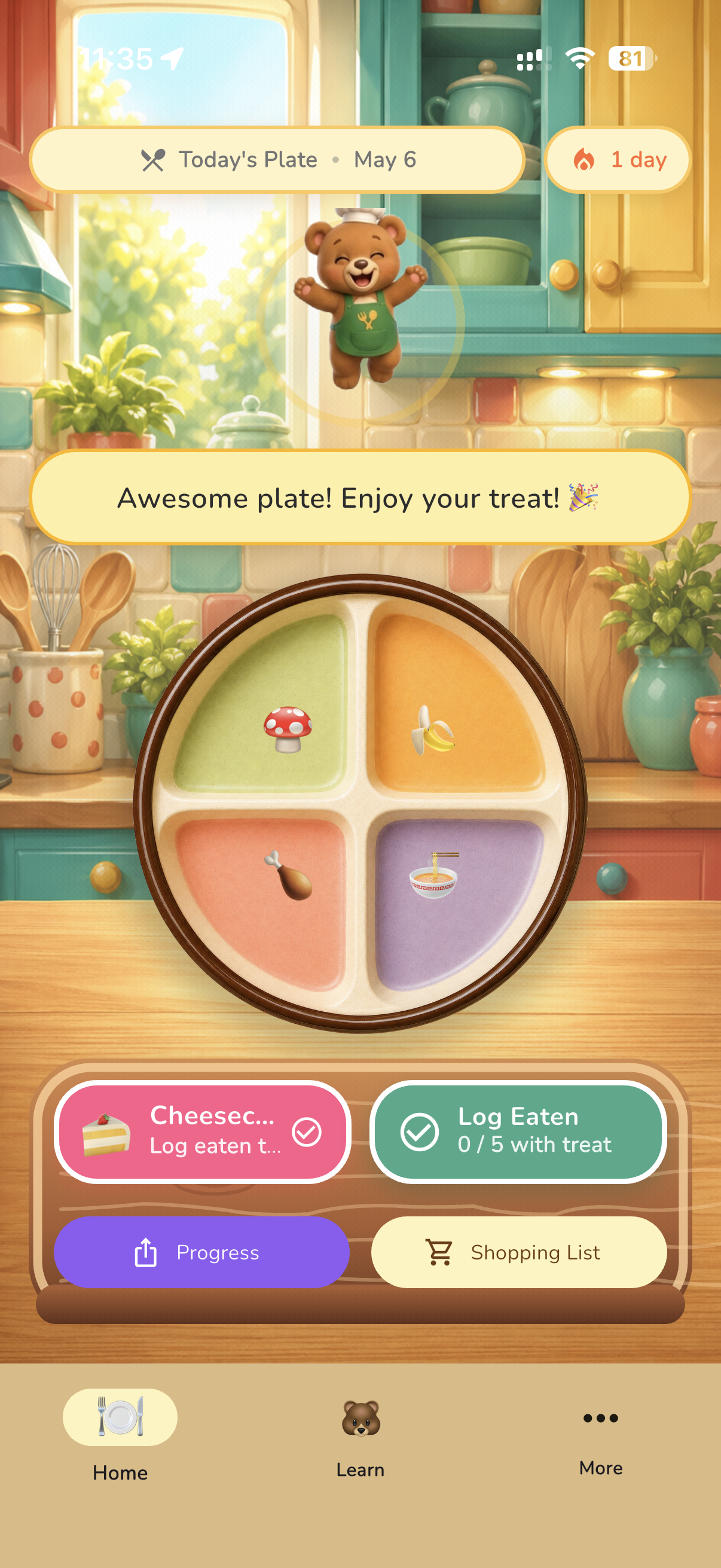 Snack Spinner daily plate
