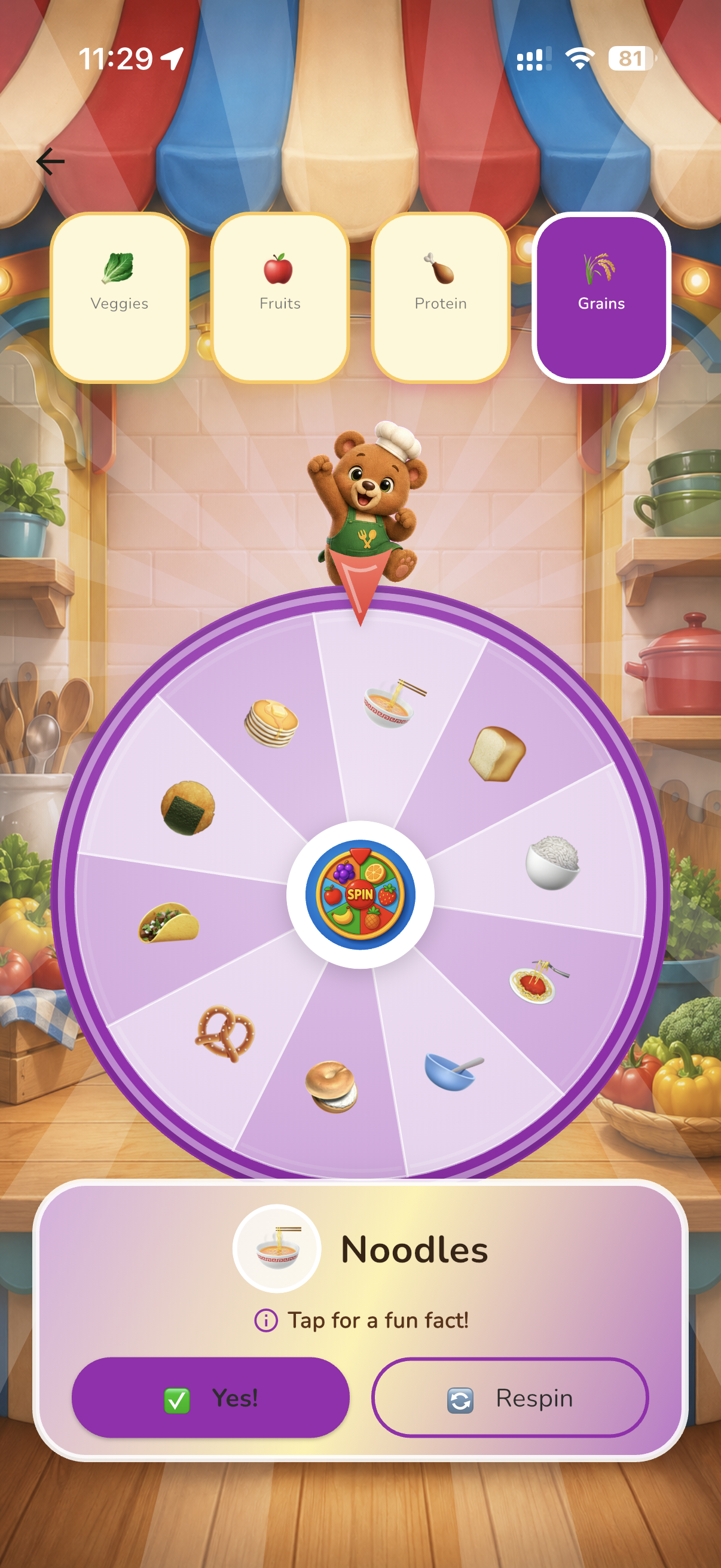Snack Spinner food wheel